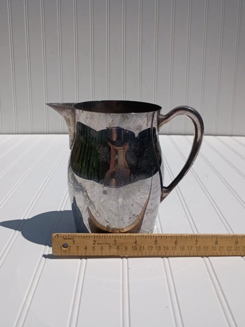 Vintage EPCA Bristol by Poole Silverplate Water Pitcher B54 Serve Ware 8.5
